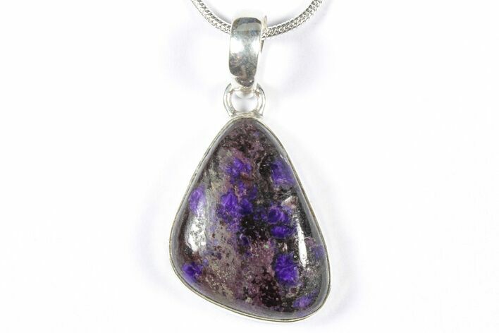 Polished Sugilite Pendant (Necklace) - Sterling Silver #354004